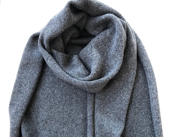 Wool shawl, Long scarf, Men's winter scarf, Knitted scarf for women, Christmas gift for women and men