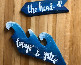 Wooden Wave Sign