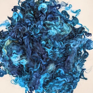 Blues Cotswold Lock Wool | Felting Wool | Doll Making Wool | Lustrous Locks