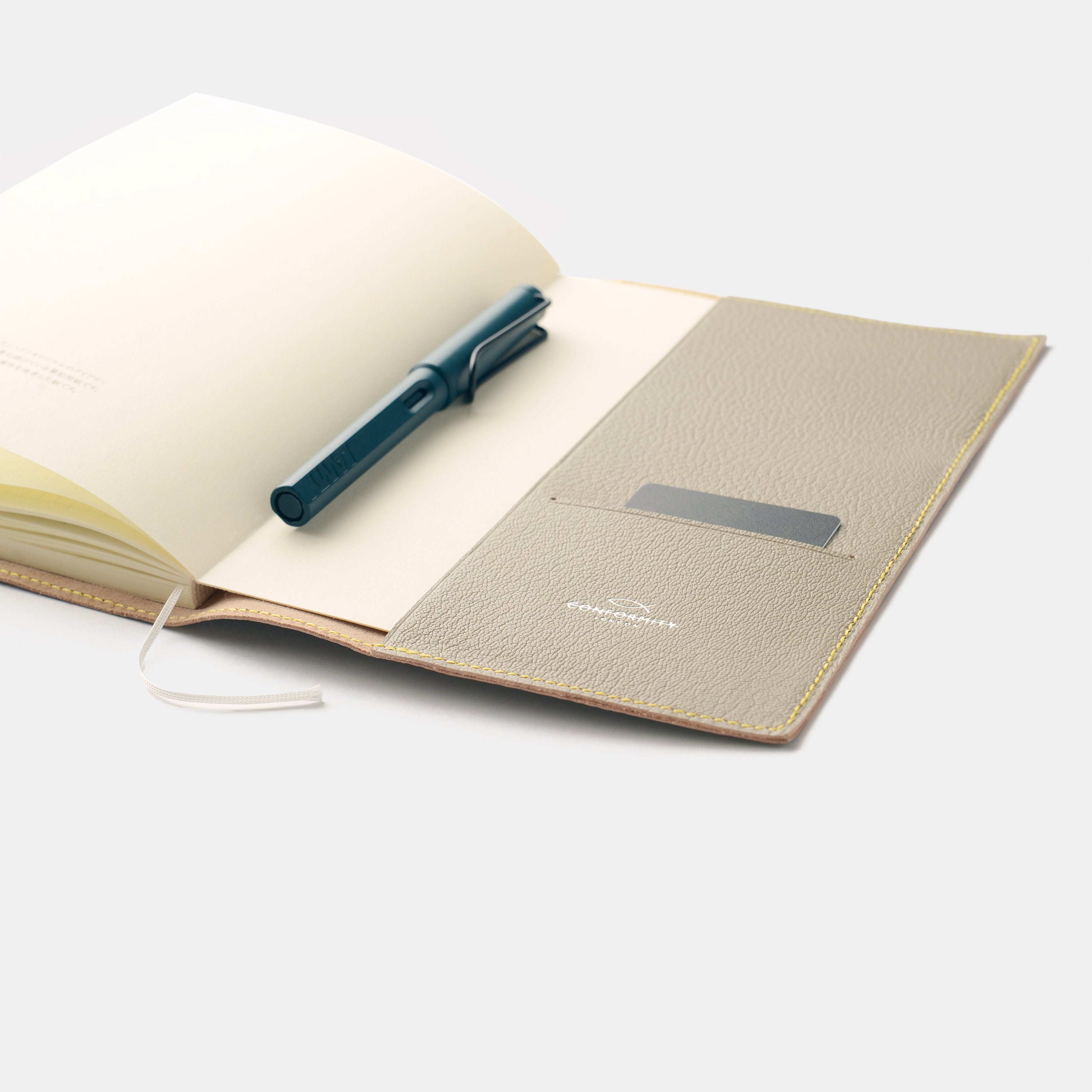 Midori MD A5 Notebook Cover in Chèvre Goat Leather 100% Handcrafted  Personalised -  New Zealand