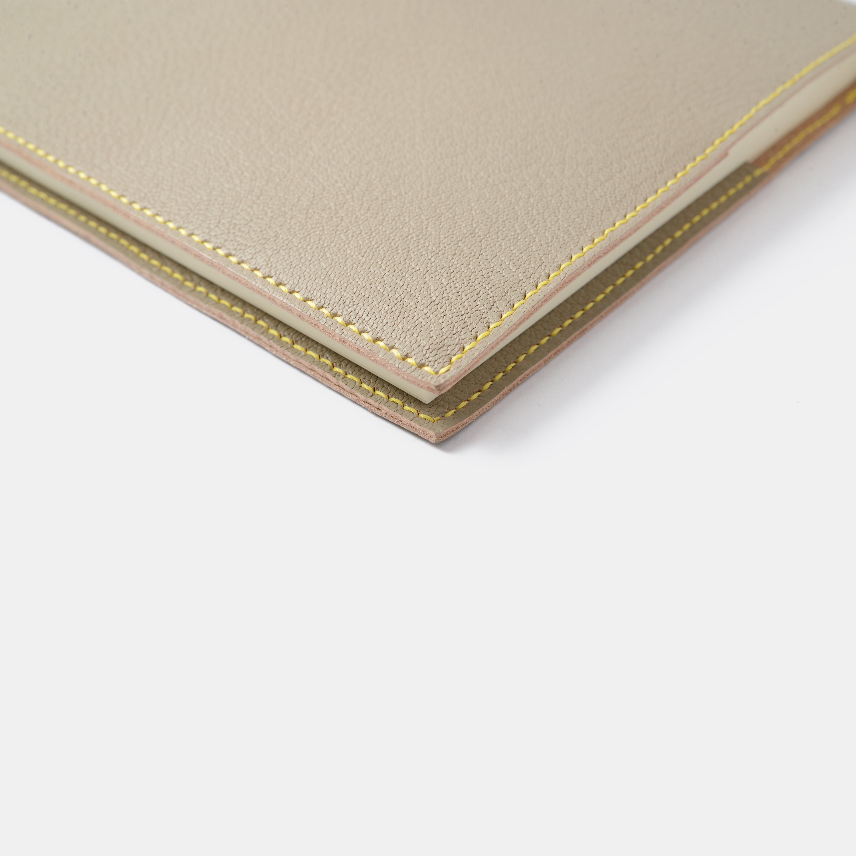 Midori MD A5 Notebook Cover in Chèvre Goat Leather 100% Handcrafted  Personalised 