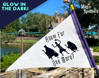 Haunted Mansion "Room for One More? " Personalized Glow-in-the-Dark Flag Spotter for Stroller, Wheelchair, Bike & More!