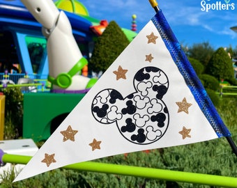 Mickey Mouse Flag Spotter for Stroller, Wheelchair, Scooter, Bike & More!