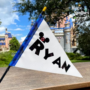 It's My Birthday Disney Flag Spotter for Stroller, Wheelchair, Scooter, Bike & More image 3