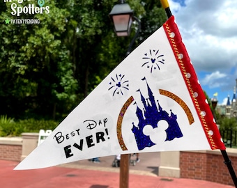 Disney “Best Day EVER!” Flag Spotter for Stroller, Wheelchair, Bike & More!