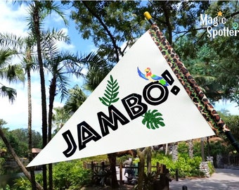 Jambo! Disney Flag Spotter for Stroller, Wheelchair, Bike & More!