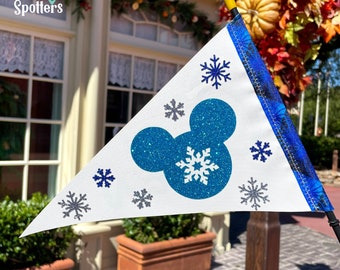 Snowflake Holiday Disney Stroller Spotter for Stroller, Wheelchair, Scooter, Bike & More!