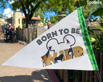 Born to Be Wild! Disney Flag Spotter for Stroller, Wheelchair, Bike & More!