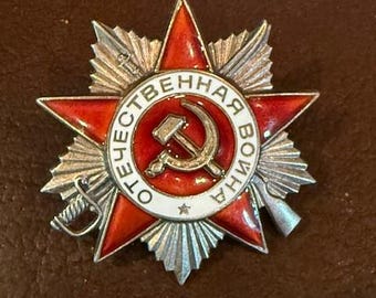 Authentic Soviet Order of the Patriotic War Medal
