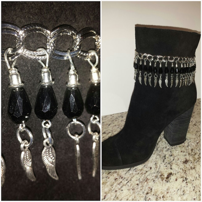 Boot Jewelry, Two Pieces & a Pair of Connecting Conches, Display on