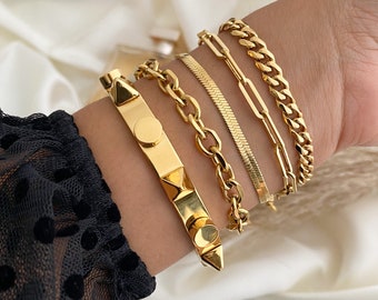 Chanel Inspired bracelet stack  Bracelet stack, Chanel inspired
