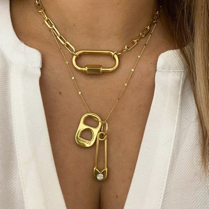 Rope Carabiner Necklace