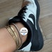 Gold anklet bracelet | Dainty gold anklet| gold chain anklet | gold Tennis anklet bracelet set | herringbone anklet / leaf anklet / tennis 