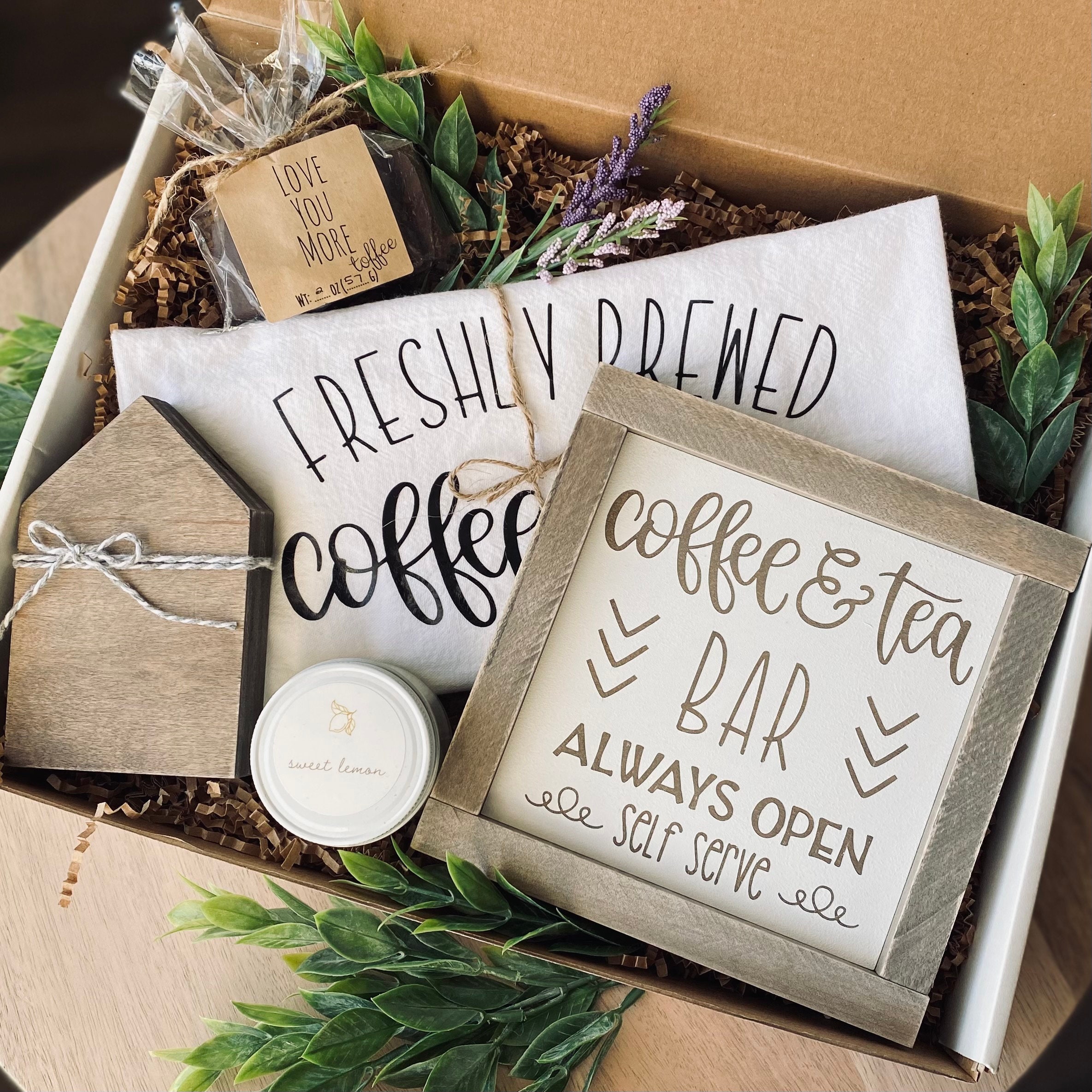 Coffee Tea Gift Box Etsy coffee-tea-gift-box-etsy