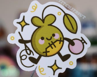Stitch Sprout Die Cut Vinyl Sticker - Laptop / Hydroflask / Phone / Planner Die Cut Sticker, Waterproof Car Decal / Cute Character
