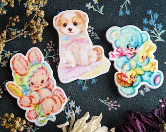 Kitschy Animal Needle Minder / Keeper - For Cross Stitch & Embroidery - Magnetic Needle Holder, Gift for Embroiderers