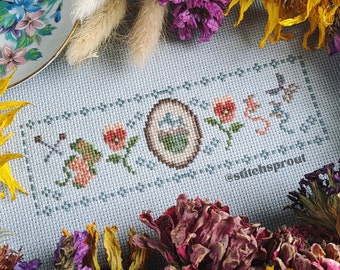 Cozy Cottage Comforts - Modern Cross Stitch Pattern - Instant Download PDF - Cottagecore Aesthetics, Knitting, Sewing