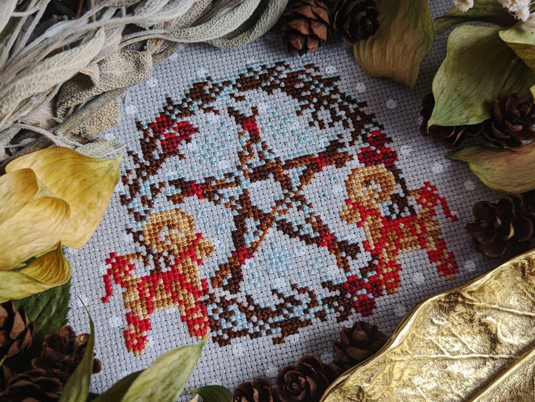 Yule Time Favours Cross Stitch Pattern | Pagan Viking Goat & Winter ...