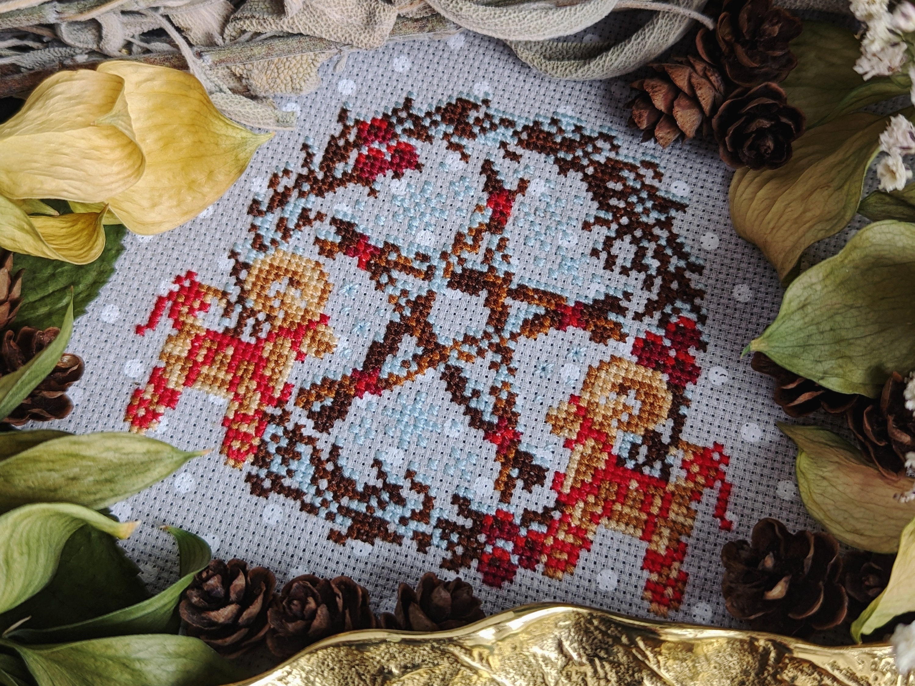 Yule Time Favours Cross Stitch Pattern | Pagan Viking Goat & Winter ...