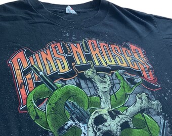 Hecho a mano personalizado Guns N Roses Rock Música Retro Divertida Tarjeta de Navidad le su