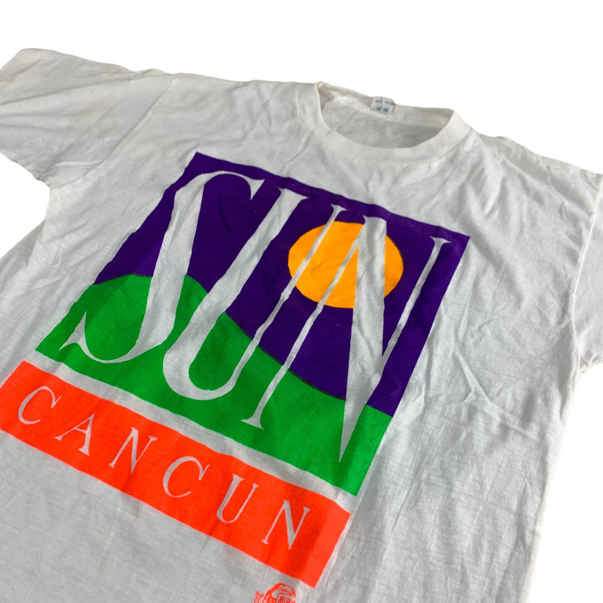 Vintage Cancun Mexico Sun Spell Out T-Shirt / Graphic / | Etsy