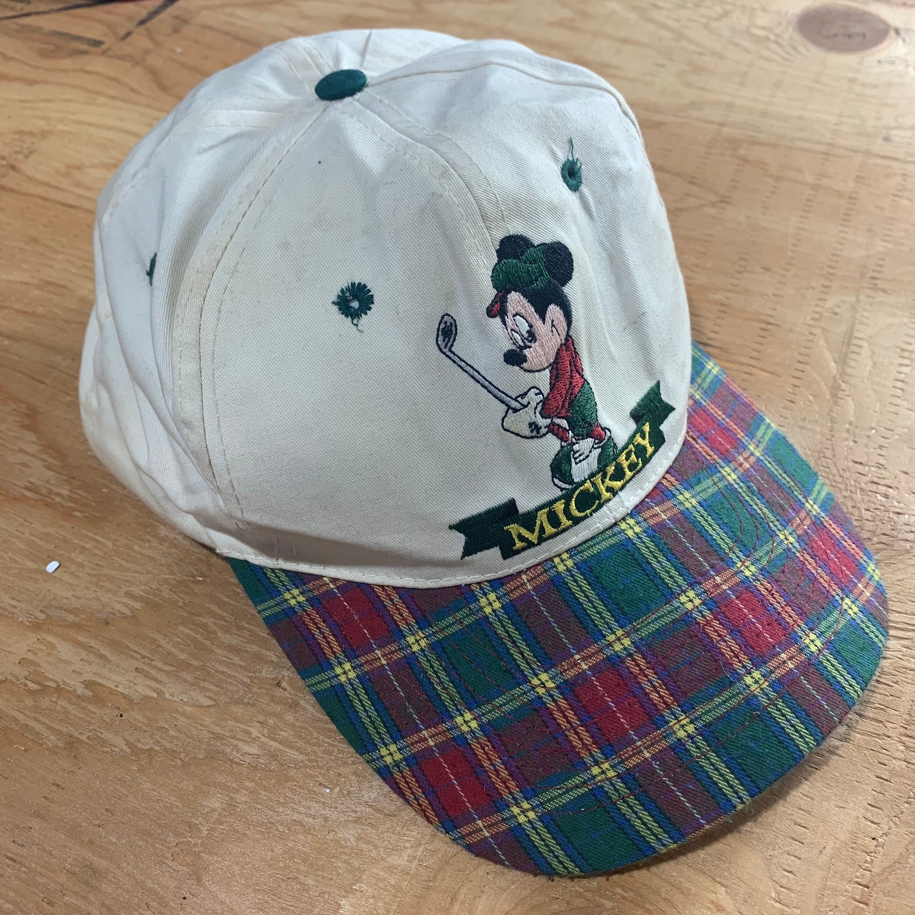 Vintage Mickey Mouse Golf Fitted SnapBack Hat / Mickey Etsy