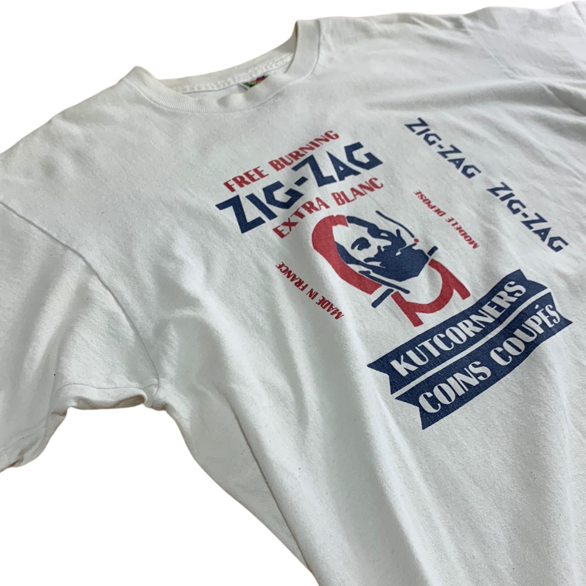 Vintage Zig Zag Free Burning ZigZag Extra Blanc TShirt / Etsy