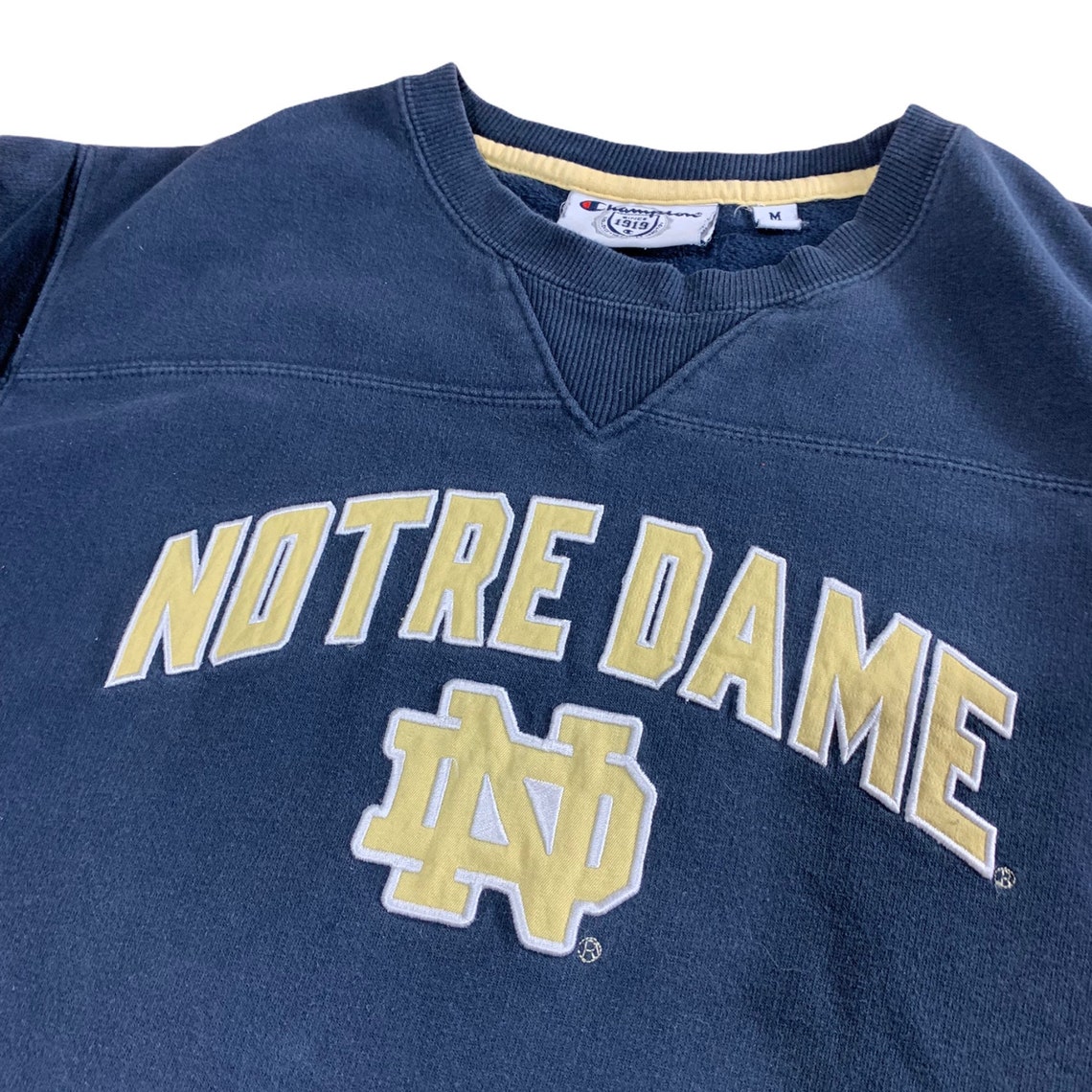 Vintage Notre Dame University Graphic Sweatshirt / Vintage Etsy