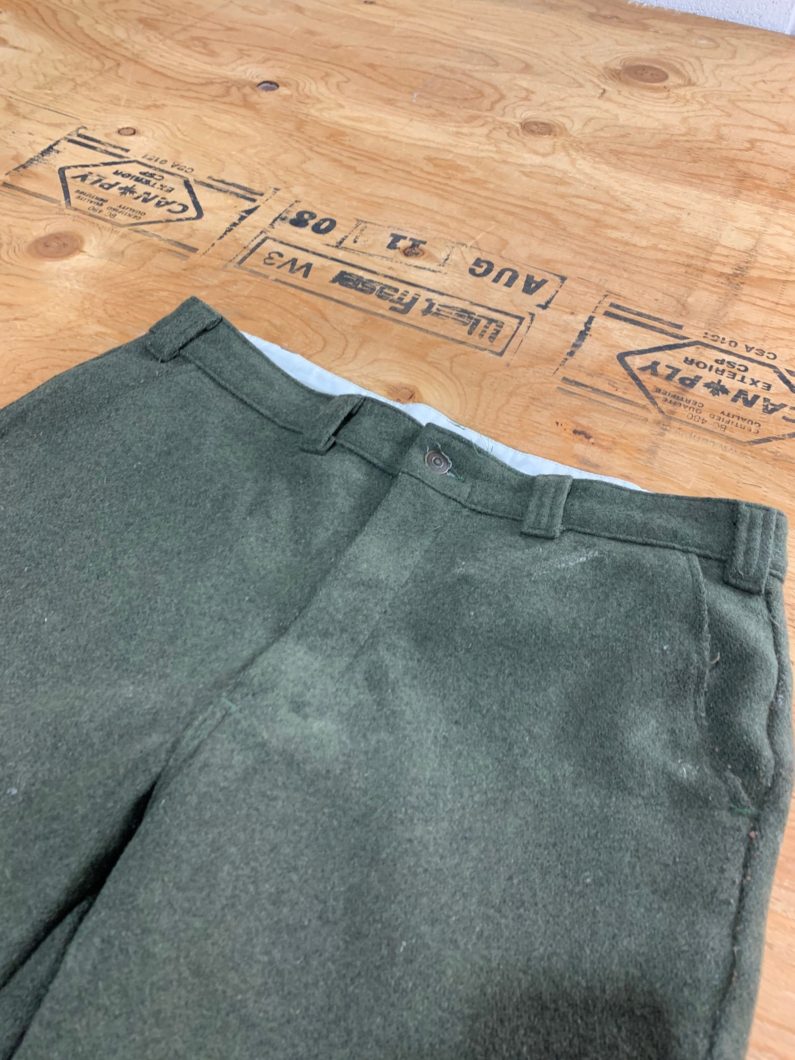 Vintage Military Style Wool Pants & Trousers / Streetwear Etsy