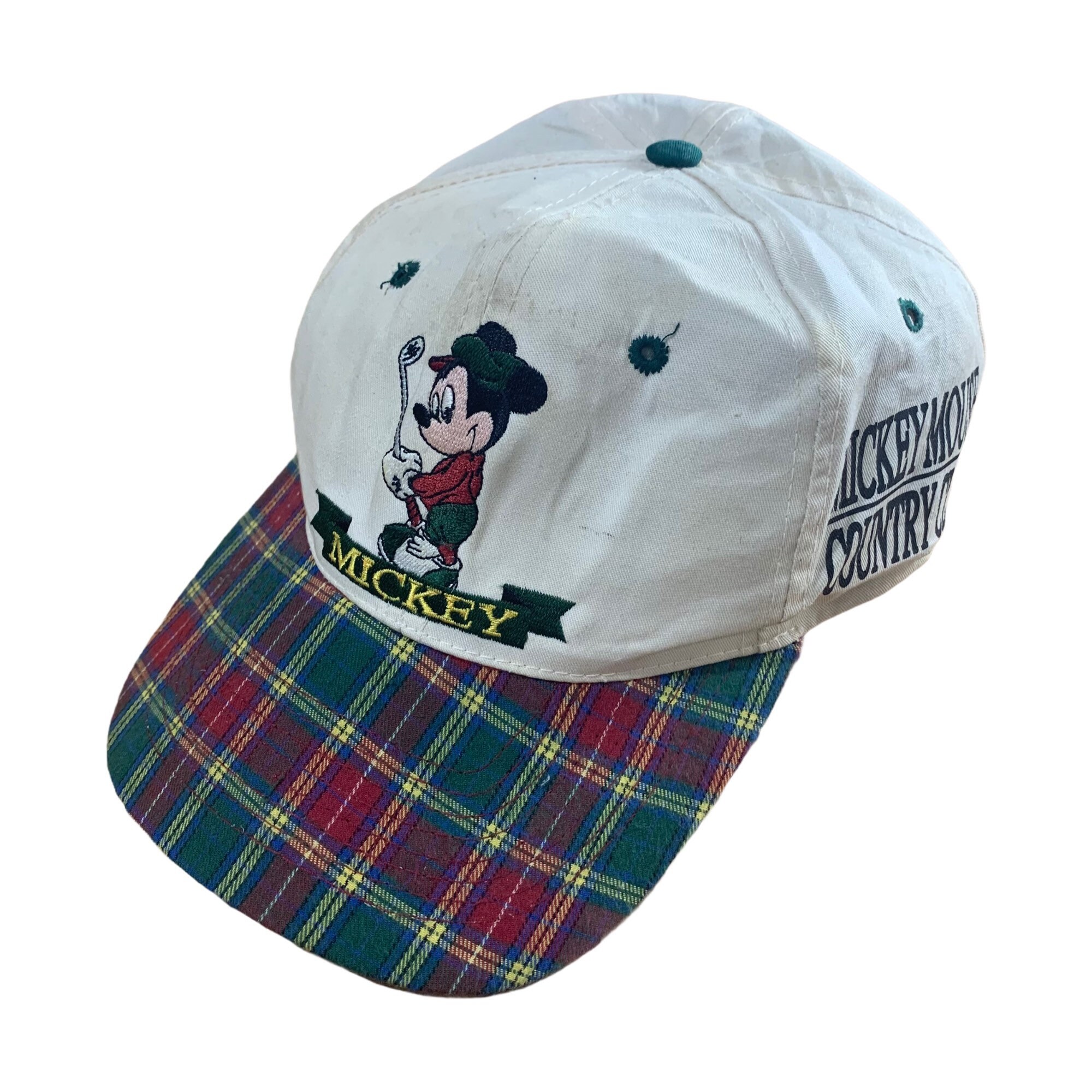 Vintage Mickey Mouse Golf Fitted SnapBack Hat / Mickey Etsy