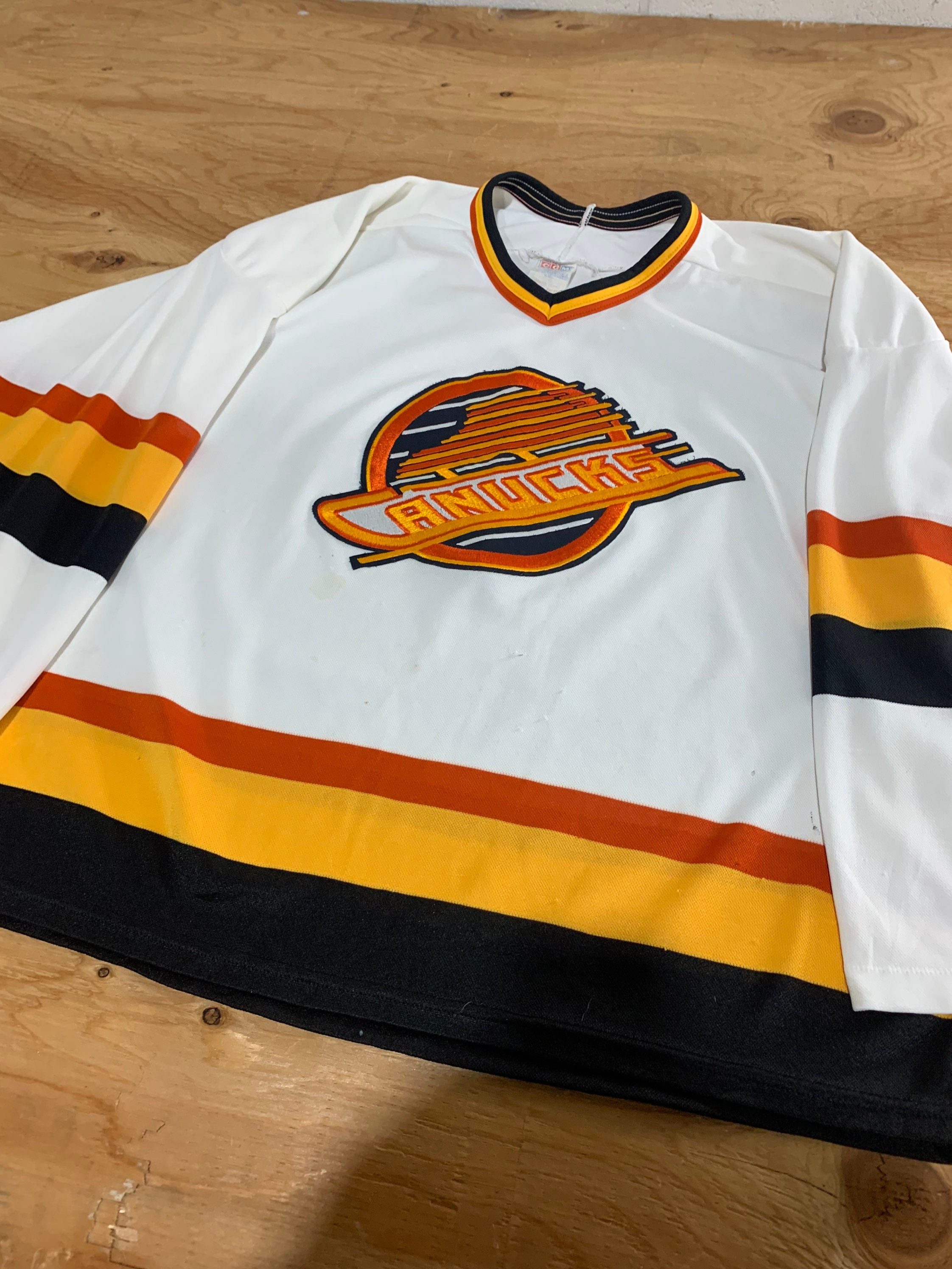 Vintage 90s Vancouver Canucks Retro Hockey Jersey/ Rare Etsy