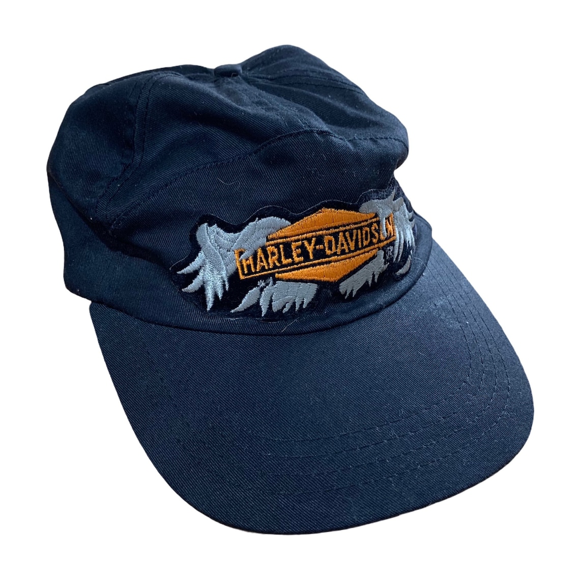 Vintage Harley Davidson Motorcycles Hat / Fitted Elastic Cap / Etsy