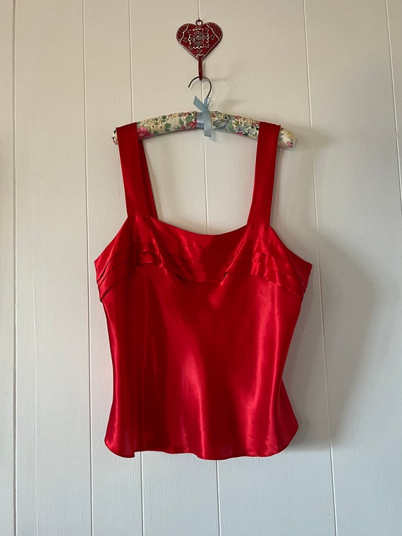 Vintage 1980s Red Camisole by Lucie Ann