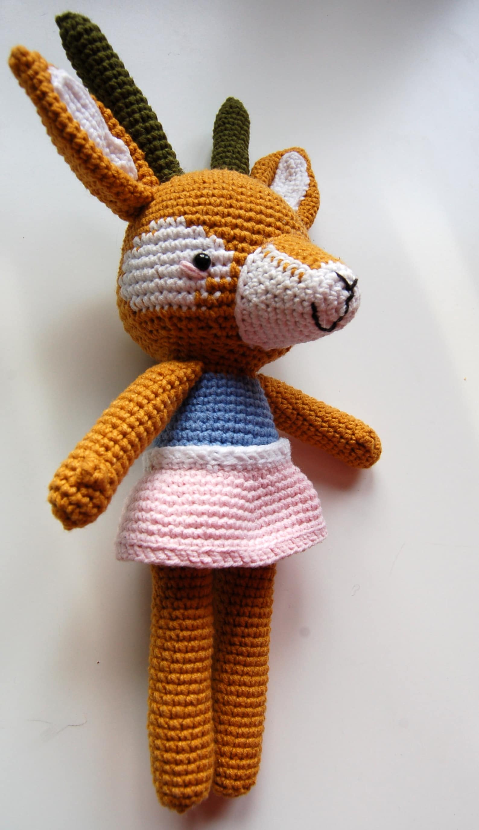 Audrey Gazelle Crochet Gazelle Toy Gift Stuffed Animal Etsy
