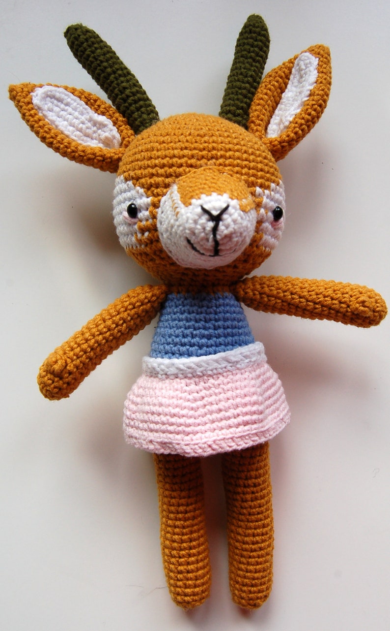 Audrey Gazelle Crochet Gazelle Toy Gift Stuffed Animal Etsy