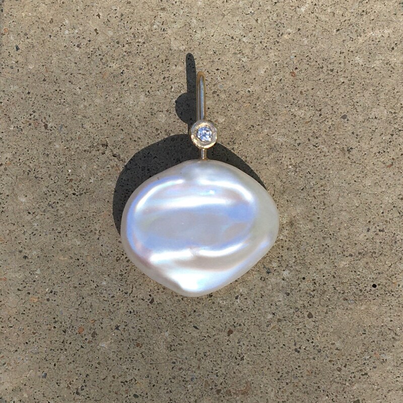 Large Pearl Oval Detachable Charm main image 1