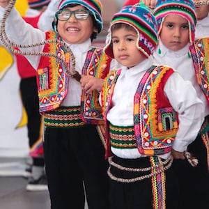 Valicha costume for boys | Traditional Peruvian outfit for kids | Andean folk dance costume | Cusco festival clothing handmade in Peru