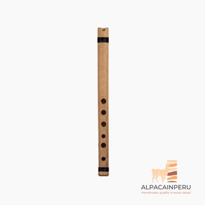 Professional Bamboo Quena Flute G Key with Case, Handmade Jacaranda Wooden Flute, Andean Quena Flute,Wind Instrument,Inca Musical Instrument Design 1