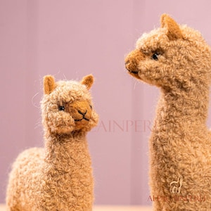 Felted Animals by Hand in Alpaca Fiber made in peru. Felted Animals by Hand in Alpaca Fiber. 3.5 IN Needle Felted Alpaca Sculptures. Felted