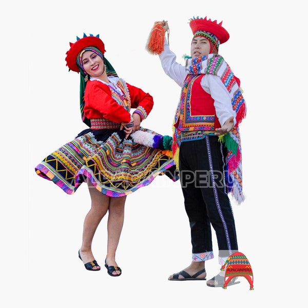 Typical Valicha costume for Adults, typical valicha costume, traditional Peruvian clothing, traditional Peruvian clothing, handmade Peruvian