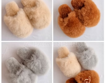 Soft and Elegant Alpaca Slippers | elegant alpaca slippers for winter | Experience luxurious comfort with our handmade, Peruvian gift