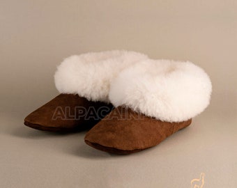 Alpaca slippers women | Winter slippers | alpaca slippers | sheepskin and alpaca slippers | alpaca fur slippersr | alpaka fur slippers