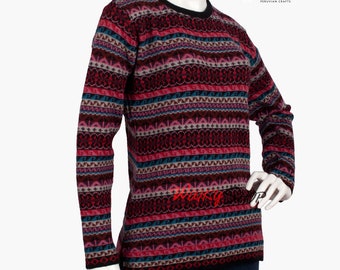 Sweater, Alpaca sweater, Women's sweater, Colorful sweater woven in Peru, Peruvian sweater, Alpaca clothing, Peruvian alpaca sweater