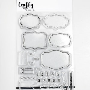 Crafty by Toni Grungy Labels A6 スタンプセット CBT0008