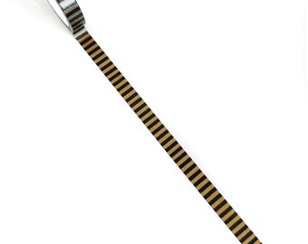 Brown & Black Stripe Washi Tape 10mm wide 10m roll