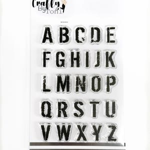 Crafty by Toni グランジ アルファベット A6 スタンプ セット CBT0014