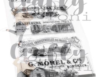 Crafty by Toni French Invoice A6 Stamp Set CBT0052
