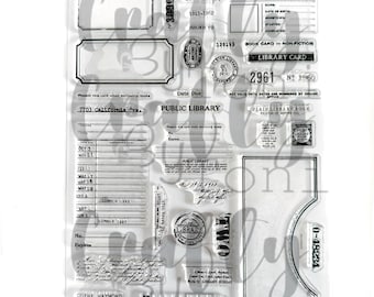 Crafty by Toni The Librarian A5 Stamp Set CBT0019