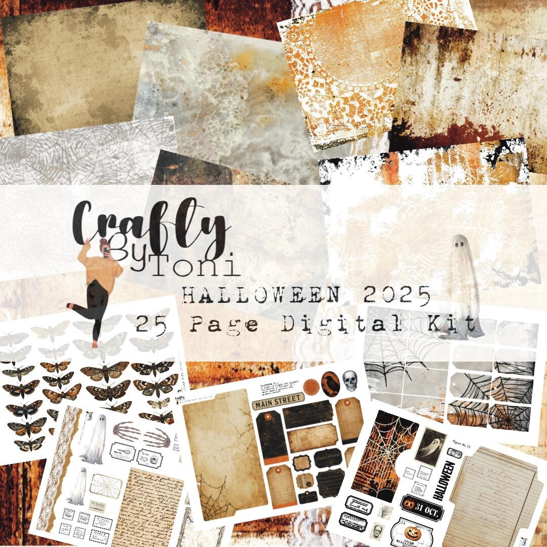 Vintage Halloween Junk Journal Kit: Printable Ephemera & Backgrounds ...