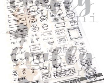 Crafty by Toni Archive Copy Stamp Set A5 CBT0046